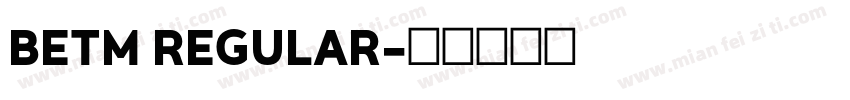 BETM REGULAR字体转换